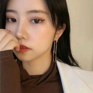 18k Gold Diamonds Drop Earrings